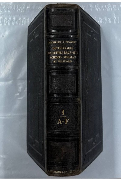 DICTIONNAIRE GENERAL DES LETTRES, DES BEAUX-ARTS SCIENCES MORALES ET POLITIQUES. 2 VOLUMES.